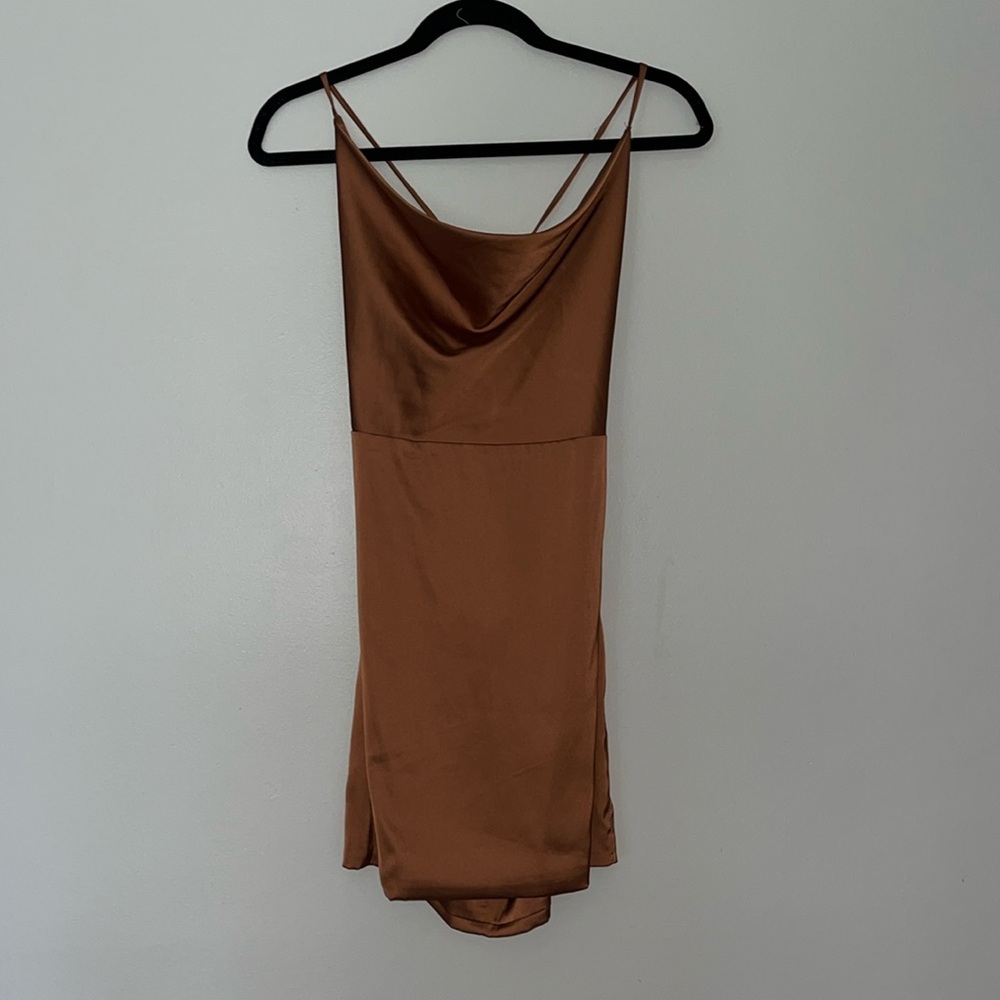 Fashion nova ‘All to myself Satin mini dress’